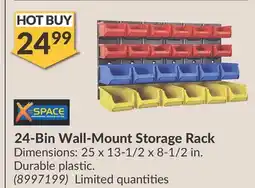 Princess Auto 24-Bin Wall-Mount Storage Rack offer