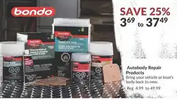 Princess Auto Autobody Repair Products offer