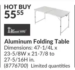 Princess Auto Aluminum Folding Table offer
