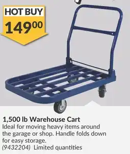 Princess Auto 1,500 lb Warehouse Cart offer