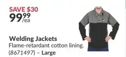 Princess Auto Welding Jackets offer