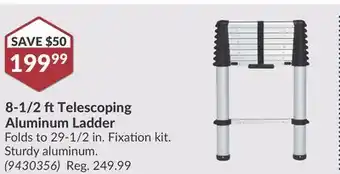 Princess Auto 8-1/2 ft Telescoping Aluminum Ladder offer