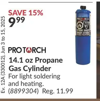 Princess Auto 14.1 oz Propane Gas Cylinder offer