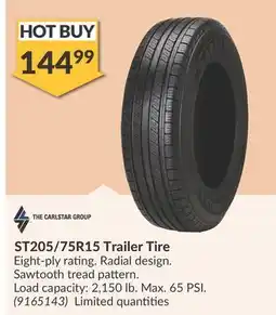 Princess Auto ST205/75R15 Trailer Tire offer