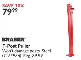 Princess Auto T-Post Puller offer