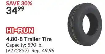 Princess Auto 4.80-8 Trailer Tire offer