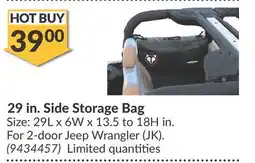 Princess Auto 29 in. Side Storage Bag offer