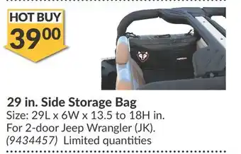 Princess Auto 29 in. Side Storage Bag offer