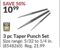 Princess Auto Power Fist 3 pc Taper Punch Set offer