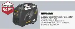 Princess Auto 2,100W Gasoline Inverter Generator offer