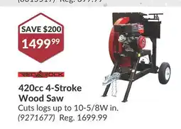 Princess Auto 420cc 4-Stroke Wood Saw offer