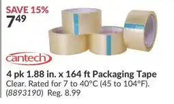 Princess Auto 4 pk 1.88 in. x 164 ft Packaging Tape offer