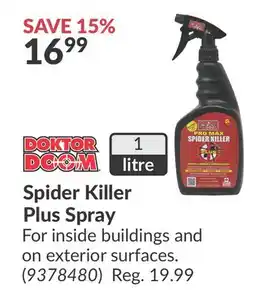 Princess Auto Spider Killer Plus Spray offer