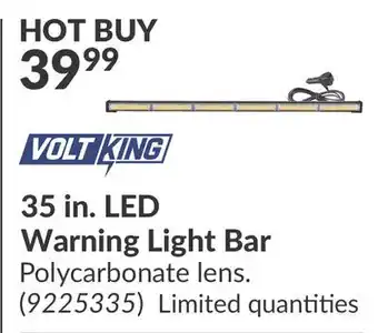 Princess Auto VOLTKING 35 in. LED Warning Light Bar offer