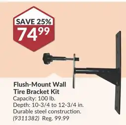 Princess Auto Flush-Mount Wall Tire Bracket offer
