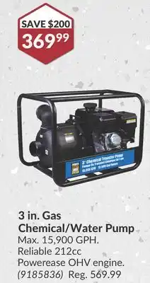 Princess Auto 3 in. Gas Chemical/Water Pump offer