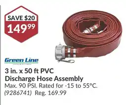 Princess Auto 3 in. x 50 ft PVC Discharge Hose Assembly offer