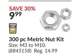 Princess Auto 300 pc Metric Nut Kit offer