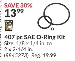 Princess Auto 407 pc SAE O-Ring Kit offer