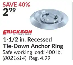 Princess Auto 1-1/2 in. Recessed Tie-Down Anchor Ring offer