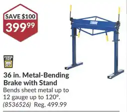 Princess Auto Power Fist 36 in. Metal-Bending Brake with Stand offer