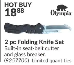Princess Auto 2 pc Folding Knife Set offer