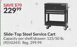 Princess Auto Slide-Top Steel Service Cart offer