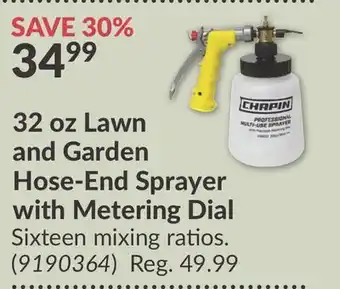 Princess Auto 32 oz Lawn and Garden Hose-End Sprayer with Metering Dial offer