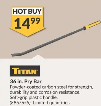 Princess Auto 36 in. Pry Bar offer