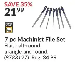 Princess Auto Power Fist 7 pc Machinist File Set offer
