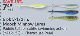 Princess Auto 6 pk 3-1/2 in. Mooch Minnow Lures offer