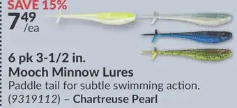 Princess Auto 6 pk 3-1/2 in. Mooch Minnow Lures offer