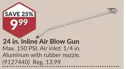 Princess Auto 24 in. Inline Air Blow Gun offer