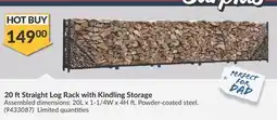 Princess Auto 20 ft Straight Log Rack with Kindling Storage offer