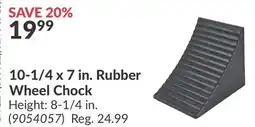 Princess Auto 10-1/4 x 7 in. Rubber Wheel Chock offer