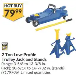 Princess Auto Power Fist 2 Ton Low-Profile Trolley Jack and Stands offer