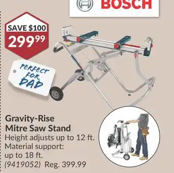 Princess Auto Gravity-Rise Mitre Saw Stand offer
