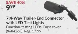 Princess Auto 7: 4-Way Trailer-End Connector with LED Test Lights offer