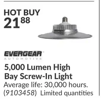 Princess Auto 5, 000 Lumen High Bay Screw-In Light offer