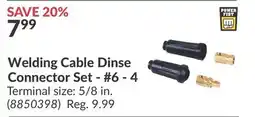 Princess Auto Welding Cable Dinse Connector Set - #6 - 4 offer