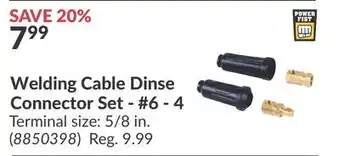 Princess Auto Welding Cable Dinse Connector Set - #6 - 4 offer