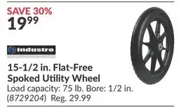 Princess Auto 15-1/2 in. Flat-Free Spoked Utility Wheel offer