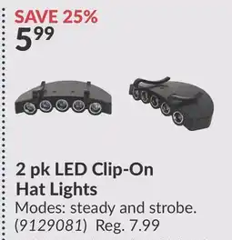 Princess Auto 2 pk LED Clip-On Hat Lights offer