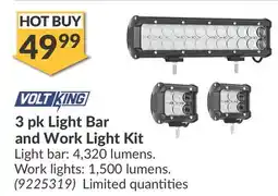 Princess Auto 3 pk Light Bar and Work Light Kit offer