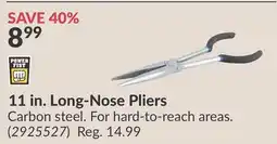 Princess Auto 11 in. Long-Nose Pliers offer