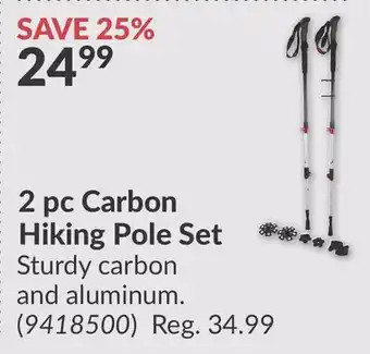 Princess Auto 2 pc Carbon Hiking Pole Set offer