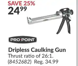 Princess Auto Dripless Caulking Gun offer