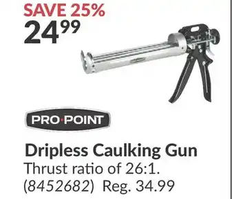 Princess Auto Dripless Caulking Gun offer