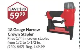 Princess Auto 18 Gauge Narrow Crown Stapler offer