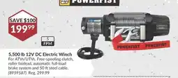 Princess Auto 5,500 lb 12V DC Electric Winch offer